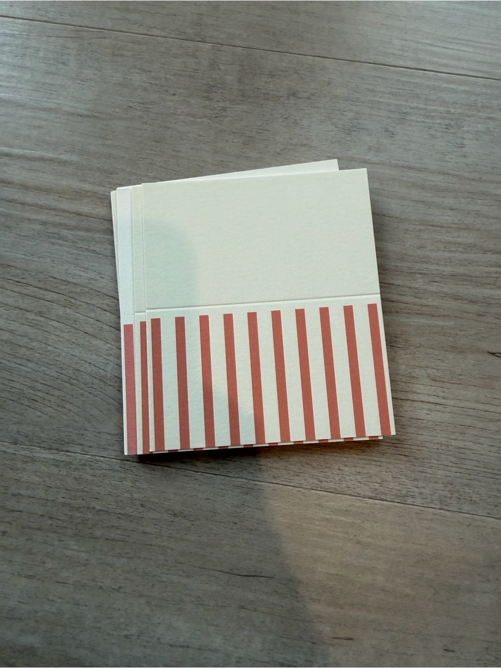 New! Set of 9 red cabana stripe table place cards